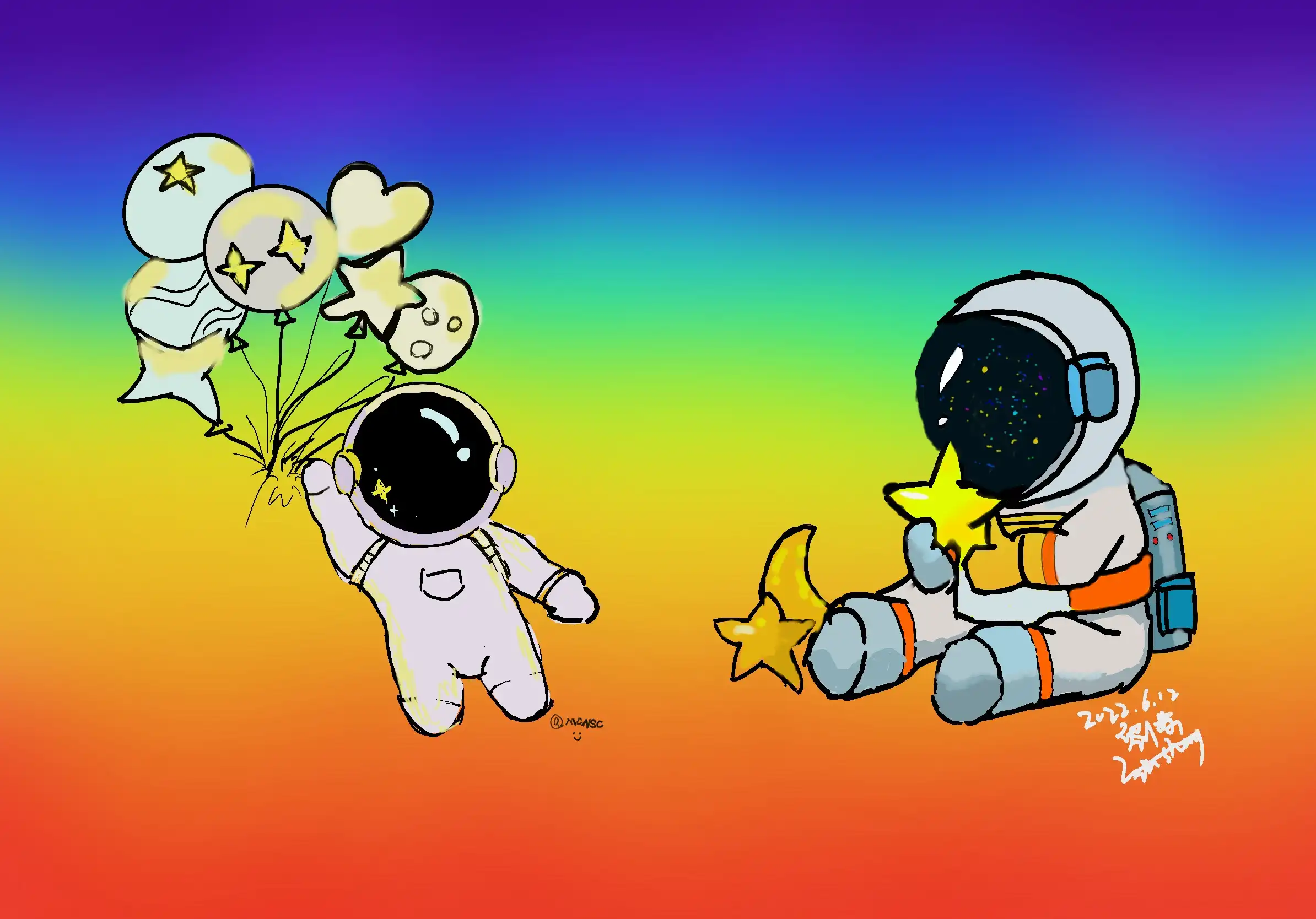 《彩虹上的宇航员》